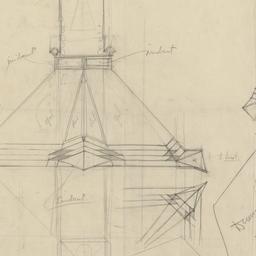 Lamp shade elevation, plan,...