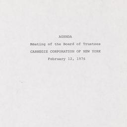 Meeting of the Board of Tru...