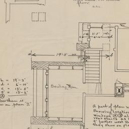Rear hall plan, glazing det...