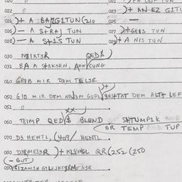 Eastern questionnaire, answ...
