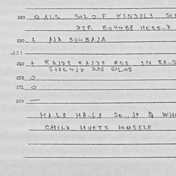 Eastern questionnaire, answ...