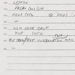 Eastern questionnaire, answ...