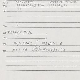Eastern questionnaire, answ...