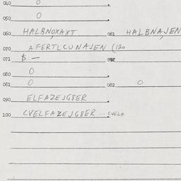 Eastern questionnaire, answ...