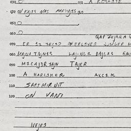 Eastern questionnaire, answ...