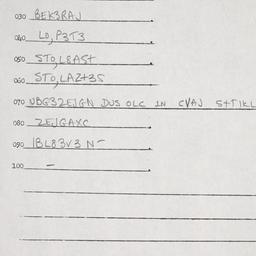 Eastern questionnaire, answ...