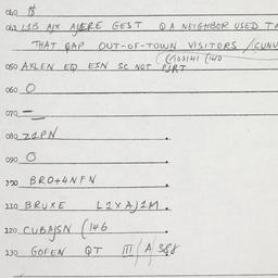 Eastern questionnaire, answ...