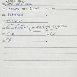Eastern questionnaire, answ...