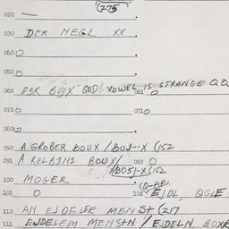 Eastern questionnaire, answ...