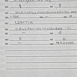 Eastern questionnaire, answ...