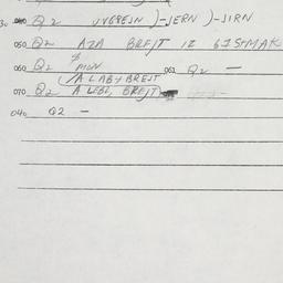 Eastern questionnaire, answ...