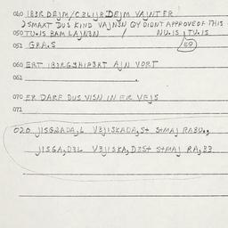Eastern questionnaire, answ...