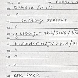 Eastern questionnaire, answ...