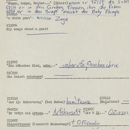 Western questionnaire, answ...