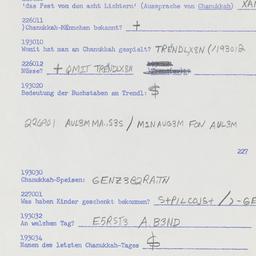 Western questionnaire, answ...