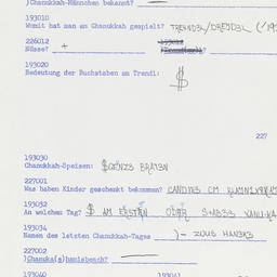 Western questionnaire, answ...