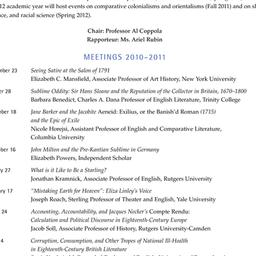 Schedules, Eighteenth-Centu...
