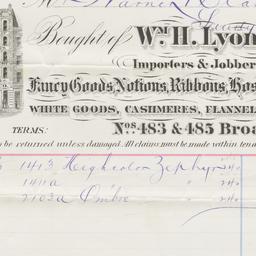 Wm. H. Lyon & Co. Bill ...