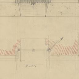 Gate elevation, plan