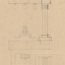 Light fixture elevation, plan