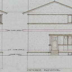Side, entrance elevations