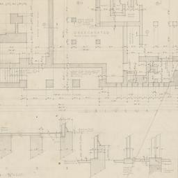 Foundation plan, wall sections