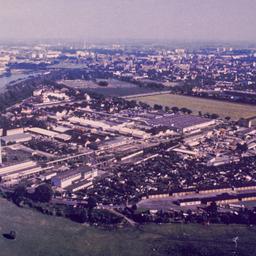Aerial view of site.
