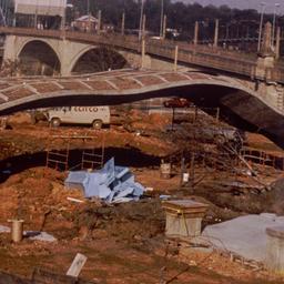 Construction view, bridge.