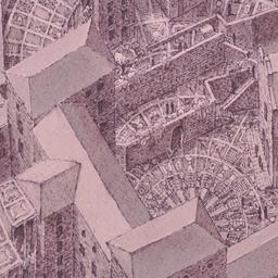 Aerial perspective drawing.