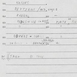 Eastern questionnaire, answ...