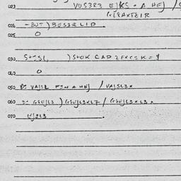 Eastern questionnaire, answ...