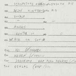 Eastern questionnaire, answ...
