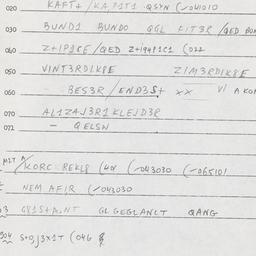 Eastern questionnaire, answ...