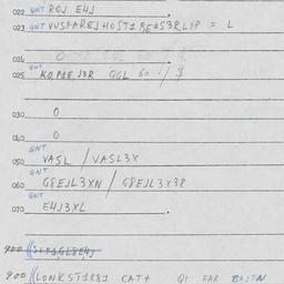Eastern questionnaire, answ...