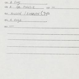 Eastern questionnaire, answ...
