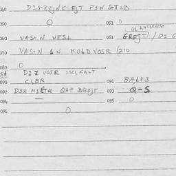 Eastern questionnaire, answ...