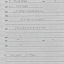 Eastern questionnaire, answ...