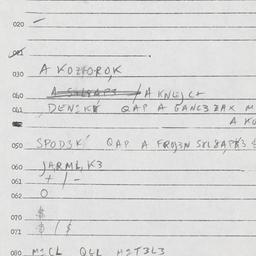 Eastern questionnaire, answ...