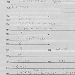Eastern questionnaire, answ...