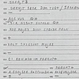 Eastern questionnaire, answ...