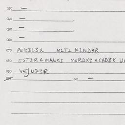 Eastern questionnaire, answ...