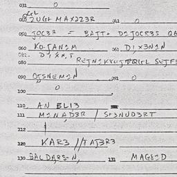 Eastern questionnaire, answ...