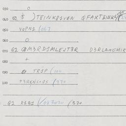 Eastern questionnaire, answ...