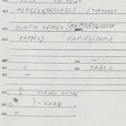 Eastern questionnaire, answ...