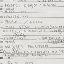 Eastern questionnaire, answ...