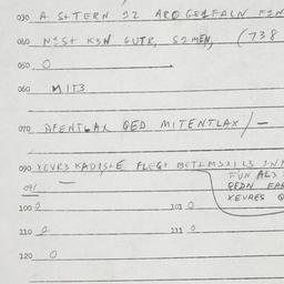 Eastern questionnaire, answ...