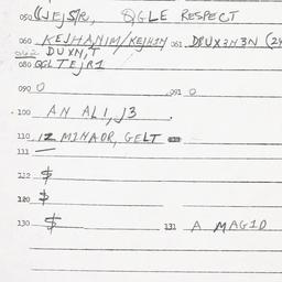 Eastern questionnaire, answ...