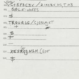 Eastern questionnaire, answ...