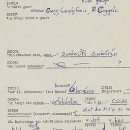 Western questionnaire, answ...