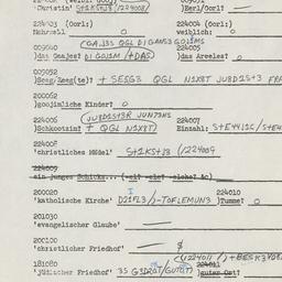 Westerm questionnaire, answ...